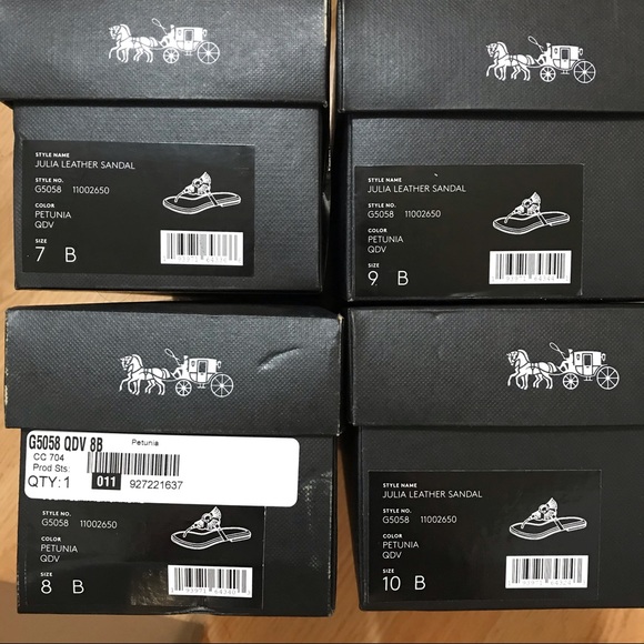 🌸 Coach JULIA SANDAL PETUNIA 6.5 7 🌺 - Picture 9 of 11